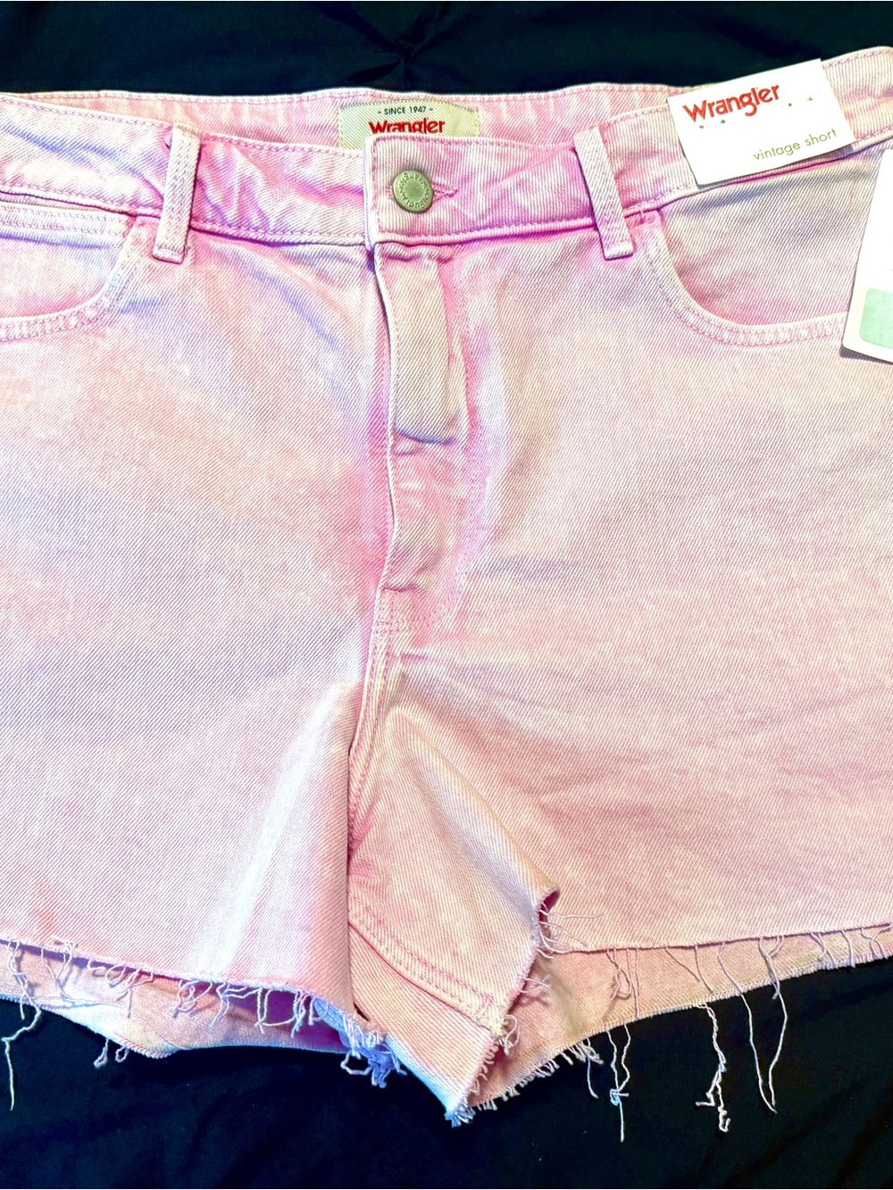 Wrangler Pink Denim Cutoff Shorts